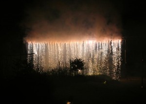 Bodenfeuerwerk - Wasserfall